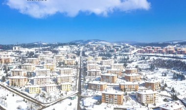 Düzce Bahçeşehir Bölgesi Kar Kış