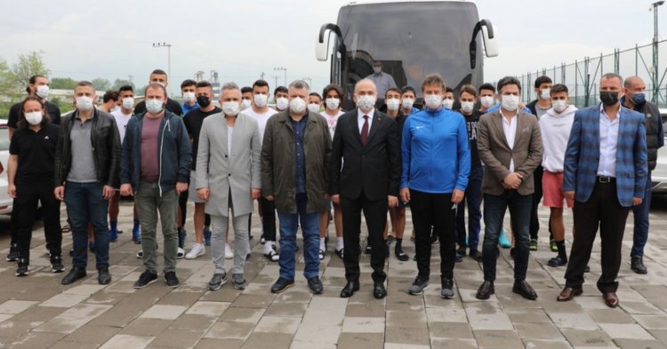 Özlü’den deplasman öncesi moral ziyareti