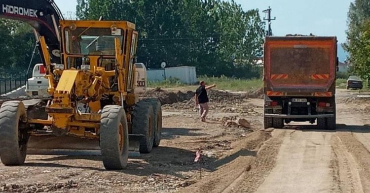 Koçyazı'da yol açma çalışması!