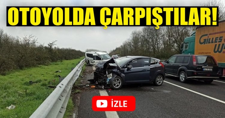 OTOYOLDA ÇARPIŞTILAR!