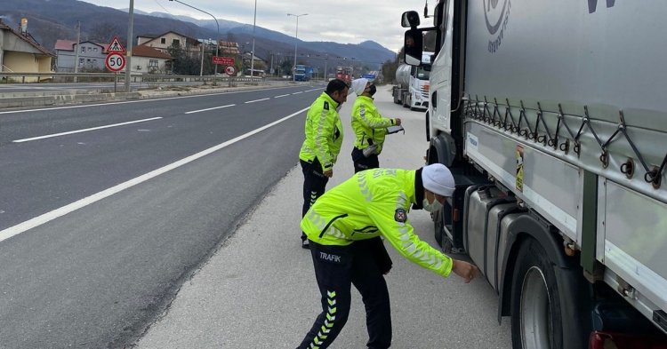 Kış lastiği uygulaması yapıldı