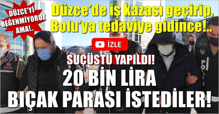 Hastadan 20 bin TL bıçak parası isteyen doktor ve sağlık memuruna suçüstü!