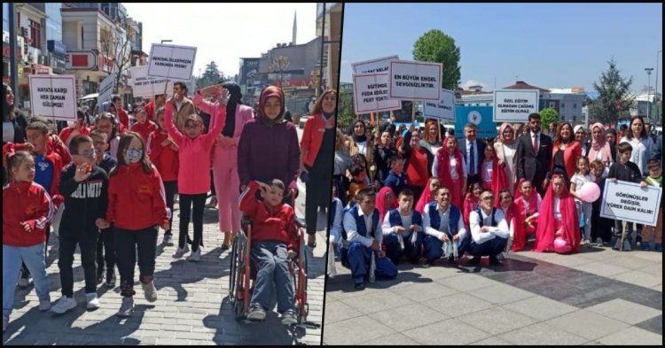 Farkındalık için yürüdüler