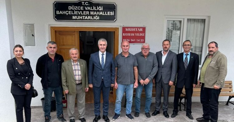 Deva partisinden muhtar ziyareti