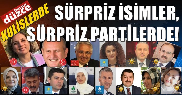 Kulislerde sürpriz isimler, sürpriz partilerde!