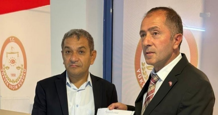 MHP Düzce İl Başkanı Caboğlu mazbatasını aldı